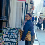 powerful women-blue blazer-leopardclutch-lovecortine-blackowned-soho-nyc-kamala-harris-powerful